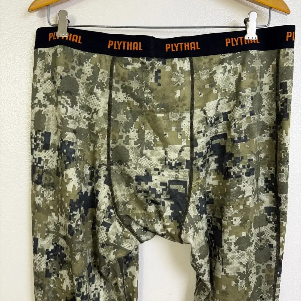 Plythal Camo Base 2.0 Bottom Mens 2XL Green Digital Forest Hunt Outdoors Pants